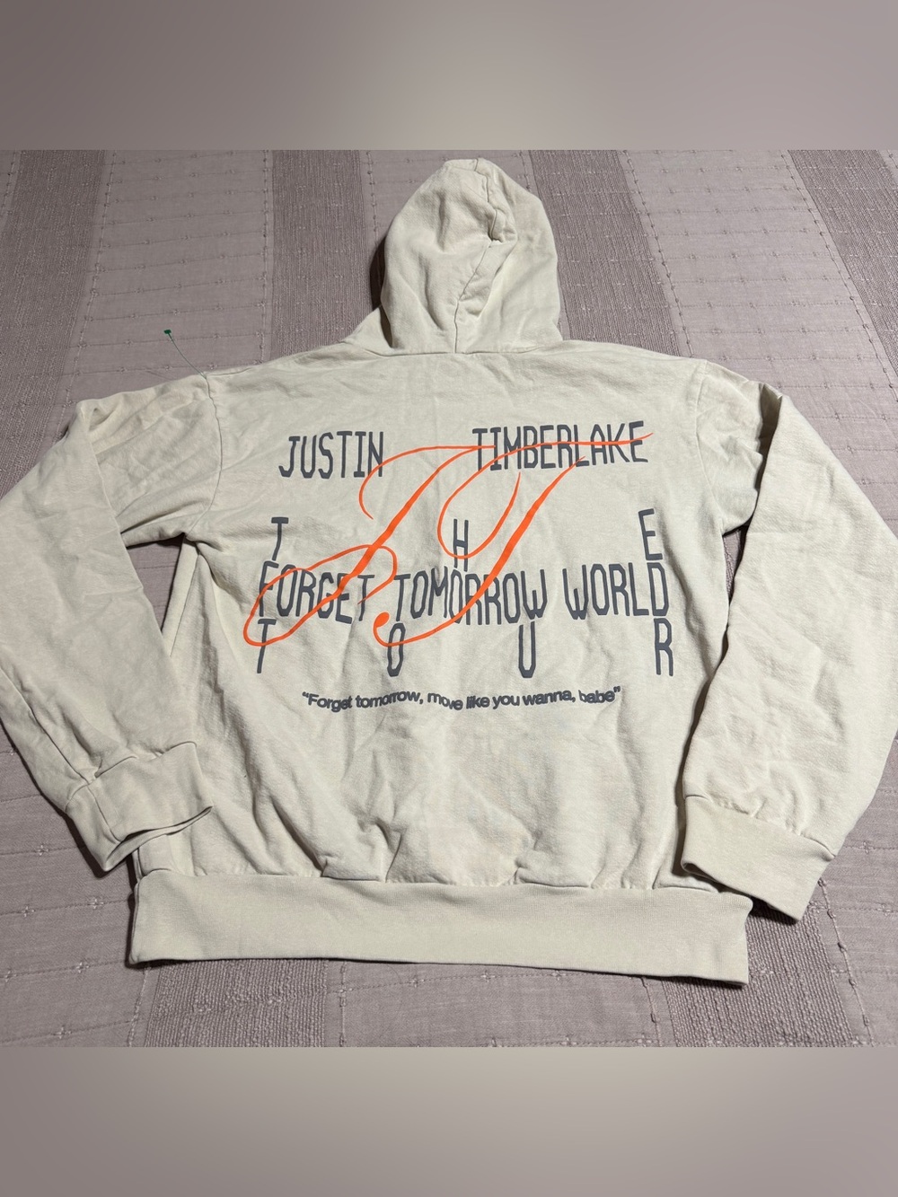 Justin Timberlake The Forget Tomorrow World Tour Hoodie Sweatshirt Small